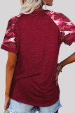 Casual Print Basic O Neck T-Shirts