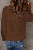 Fashion Solid Zipper Zipper Collar Tops