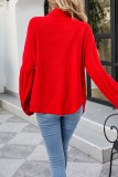 Fashion Casual Solid Patchwork Turtleneck Tops