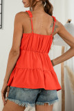 Fashion Sweet Solid Split Joint V Neck Tops