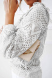 Fashion Sweet Solid Patchwork O Neck Tops