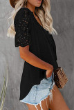 Fashion Casual Solid Patchwork V Neck Tops