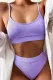 Fashion Vacation Solid Split Joint Swimwears