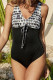Fashion Vacation Print Split Joint Swimwears