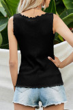 Fashion Casual Solid Split Joint V Neck Tops