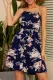Fashion Elegant Floral Split Joint Backless A Line Dresses