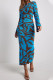 Casual Animal Print Contrast O Neck A Line Dresses