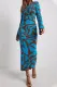 Casual Animal Print Contrast O Neck A Line Dresses