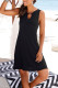 Fashion Street Solid Split Joint V Neck A Line Dresses