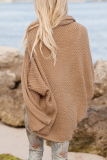 Casual Solid Bandage Crystal Cardigan Collar Tops