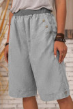 Fashion Casual Solid Split Joint Straight High Waist Bottoms