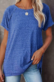 Fashion Casual Solid O Neck T-Shirts