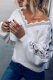 Solid Hollowed Out Split Joint V Neck Tops