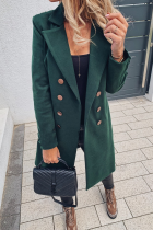 Casual Solid Patchwork Turndown Collar Outerwear(3 Colors)