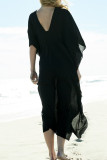 Fashion Vacation Solid Swimwears Cover Up
