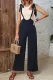 Daily Simplicity Solid Bandage Loose Jumpsuits