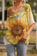 Fashion Casual Print Basic O Neck T-Shirts