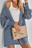 Street Leopard Cardigan Collar Tops