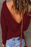 Fashion Casual Solid Patchwork V Neck Tops