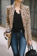 Fashion Street Print Tie-dye Turn-back Collar Outerwear