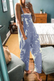 Casual Tie Dye Spaghetti Strap Loose Jumpsuits(4 Colors)