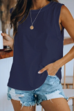 Casual Solid Basic O Neck T-Shirts
