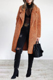 Casual Solid Patchwork Turndown Collar Outerwear(6 Colors)