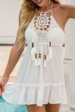 Fashion Vacation Solid Backless Swimwears Cover Up