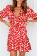 Fashion Casual Print Split Joint V Neck A Line Dresses