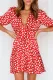 Fashion Casual Print Split Joint V Neck A Line Dresses