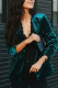 Casual Solid Patchwork V Neck Outerwear