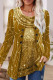 Casual Street Solid Sequins Scarf Collar Tops