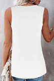 Fashion Casual Solid Split Joint O Neck Tops