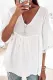 Casual Lace Patchwork V Neck T-Shirts