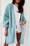 Fashion Casual Print Patchwork Pocket V Neck Tops