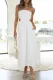 Sexy Celebrities Solid Backless Strapless Waist Skirt Dresses(4 Colors)