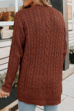 Casual Solid Buttons Solid Color V Neck Tops
