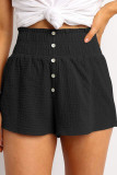 Fashion Casual Solid Split Joint Loose High Waist Straight Bottoms