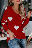 Fashion Casual Print Basic V Neck Mid Waist Tops