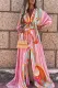 College Vacation Print Frenulum Beach Dress Dresses