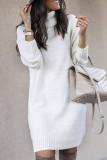 Casual Solid Solid Color Turtleneck Tops