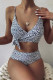 Fashion Vacation Print Frenulum Swimwears