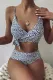 Fashion Vacation Print Frenulum Swimwears