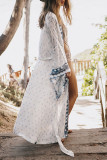 Fashion Bohemian Print Split Joint Swimwears Cover Up