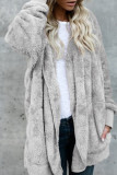 Work Solid Patchwork Cardigan Collar Outerwear(9 Colors)