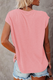 Casual Print Basic O Neck T-Shirts