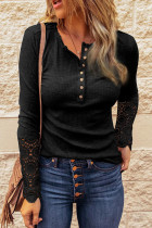 Daily Solid O Neck Mid Waist Tops