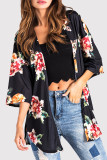Fashion Casual Print Cardigan Outerwear