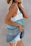 Fashion Casual Solid Split Joint V Neck Tops