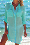 Fashion Vacation Solid Swimwears Cover Up